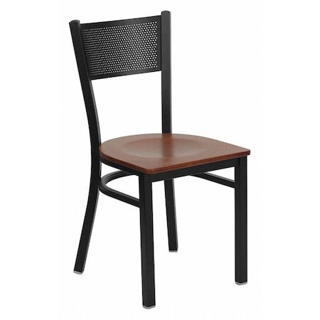 Flash Furniture Hercules Restaurant Chair, 17-1/4 in W 20" L 33-1/4" H, Plywood Seat XU-DG-60115-GRD-CHYW-GG
