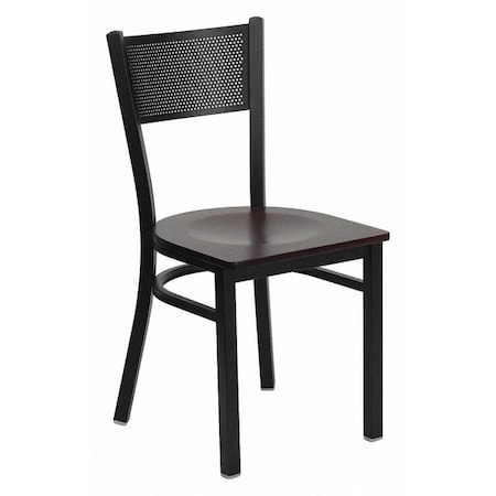 Flash Furniture Hercules Restaurant Chair, 17-1/4 in W 20" L 33-1/4" H XU-DG-60115-GRD-MAHW-GG