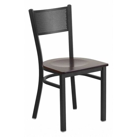 Flash Furniture Hercules Restaurant Chair, 17-1/4 in W 20" L 33-1/4" H XU-DG-60115-GRD-WALW-GG