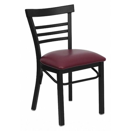 Flash Furniture Hercules Restaurant Chair, 17 in W 19-1/2" L 31-3/4" H XU-DG6Q6B1LAD-BURV-GG