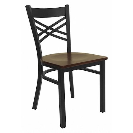Flash Furniture Hercules Restaurant Chair, 16-1/2 in W 17" L 32-1/4" H XU-6FOBXBK-MAHW-GG