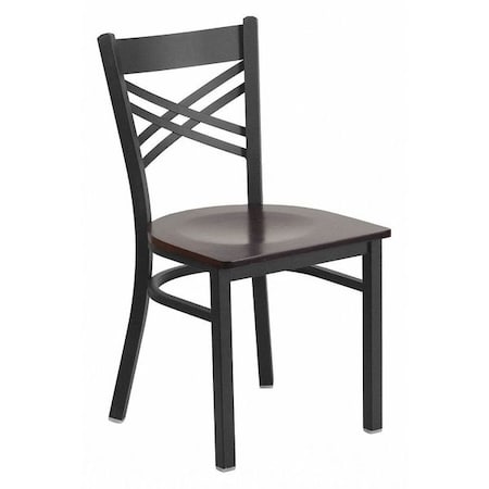 Flash Furniture Hercules Restaurant Chair, 16-1/2 in W 17" L 32-1/4" H XU-6FOBXBK-WALW-GG