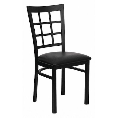 Flash Furniture Hercules Restaurant Chair, Black Back, 16-1/2 in W 20" L 36-1/2" H XU-DG6Q3BWIN-BLKV-GG