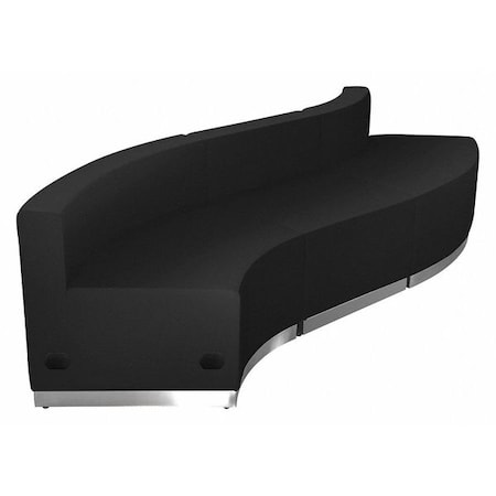 Flash Furniture 3 pcs. Living Room Set, 25-1/4" to 30-1/2" x 27", Upholstery Color: Black ZB-803-830-SET-BK-GG