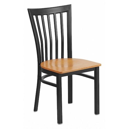Flash Furniture Hercules Restaurant Chair, 17-1/4 in W 18-3/4" L 34-3/4" H XU-DG6Q4BSCH-NATW-GG
