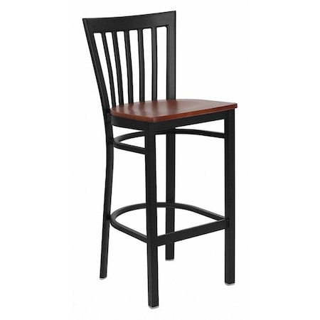 Flash Furniture Restaurant Stool, School Back, Chy Seat XU-DG6R8BSCH-BAR-CHYW-GG