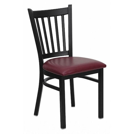 Flash Furniture Hercules Restaurant Chair, 17 in W 20-1/4" L 34-1/4" H XU-DG-6Q2B-VRT-BURV-GG