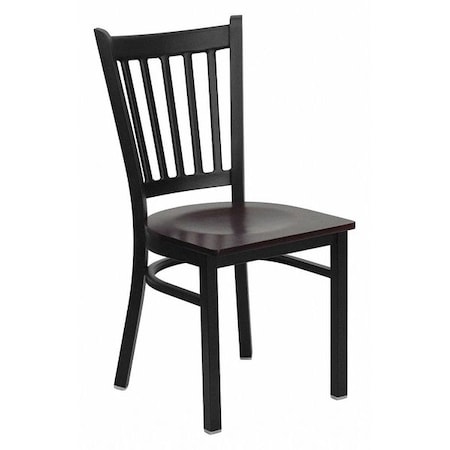 Flash Furniture Hercules Restaurant Chair, 17 in W 20-1/4" L 34-1/4" H, Plywood Seat XU-DG-6Q2B-VRT-MAHW-GG