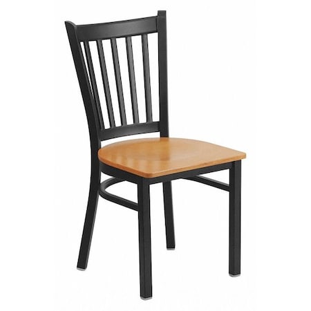 Flash Furniture Hercules Restaurant Chair, 17 in W 20-1/4" L 34-1/4" H XU-DG-6Q2B-VRT-NATW-GG