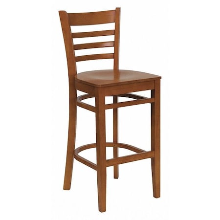 Flash Furniture Wood Barstool, Ladder Back, Cherry Wood XU-DGW0005BARLAD-CHY-GG