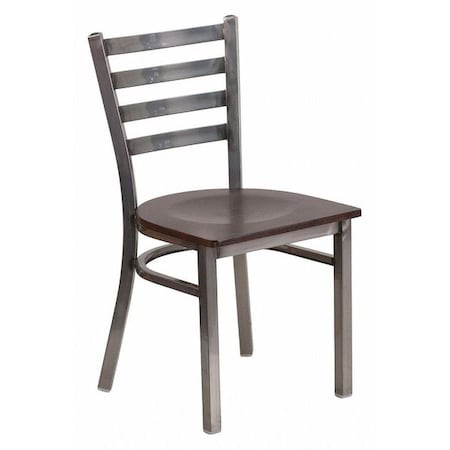 Flash Furniture Hercules Restaurant Chair, 16-1/2 in W 17" L 32-1/4" H XU-DG694BLAD-CLR-WALW-GG