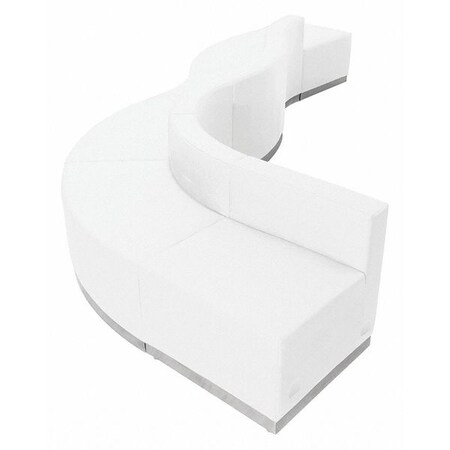 Flash Furniture 6 pcs. Living Room Set, 25-1/4" to 66" x 27", Upholstery Color: White ZB-803-580-SET-WH-GG