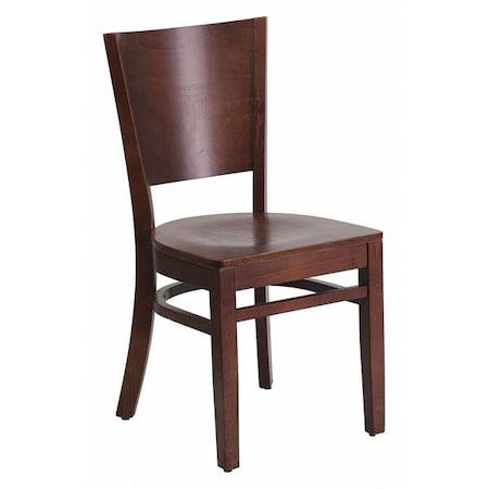 Flash Furniture Lacey Restaurant Chair, 17-1/4 in W 20-1/2" L 33-1/2" H XU-DG-W0094B-WAL-WAL-GG