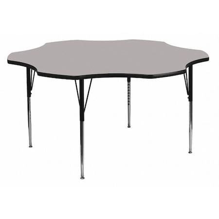 Flash Furniture Flower Activity Table, Laminate, Grey XU-A60-FLR-GY-T-A-GG
