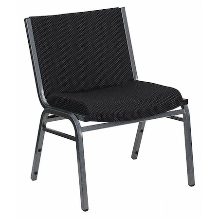 Flash Furniture Fabric Stack Chair, Black XU-60555-BK-GG
