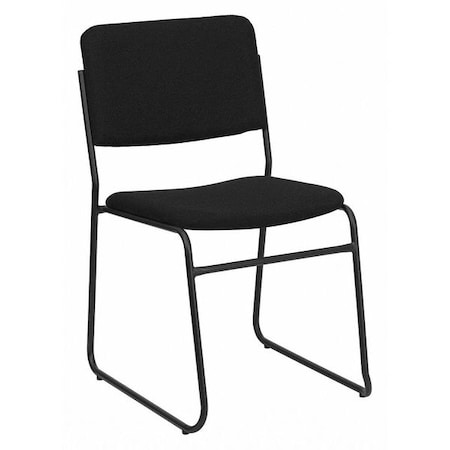 Flash Furniture Fabric Stack Chair, Black XU-8700-BLK-B-30-GG