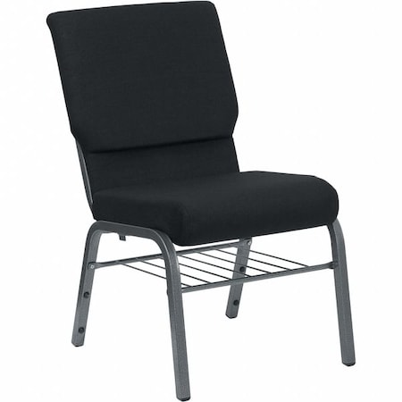 Flash Furniture Fabric Church Chair, Black XU-CH-60096-BK-SV-BAS-GG