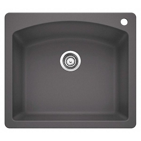 Blanco Diamond Silgranit Dual Mount Kitchen Sink - Cinder 441463