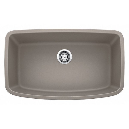 Blanco Valea Silgranit Super Single Undermount Kitchen Sink - Truffle 441772