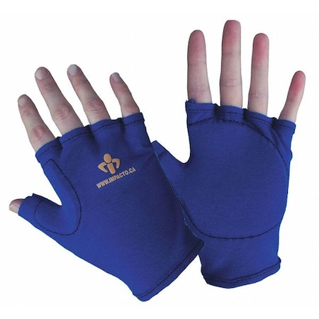 Impacto Impact Gloves, Polycotton/Vep Palm, XL, Blue 50200120050