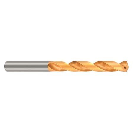 Cjt Koolcarb 18.50mm Carbide Black/Gold 140 Deg. Jobber Length Drill Bit, Drill Bit Finish: TiN 29207283
