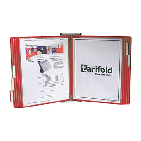 Tarifold Document Wall Display Unit, 10 Red Pocket W231