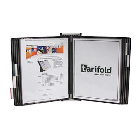 Tarifold Document Wall Display Unit, 10 Black Pock W271