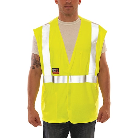 Tingley FR Hi-Vis Safety Vest S Class 2 , Hook & Loop 2 Pockets V81622