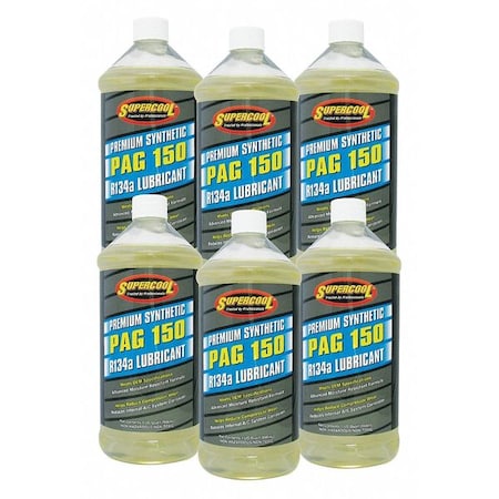 Supercool 32 oz. PAG Oil, 150 ISO Viscosity, Synthetic 6PK P150-32-6CP