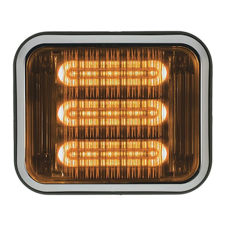 Code 3 LED PrizmIi, Bezel, Colord Lens, Amber, 7"X9" 798ABZ-75
