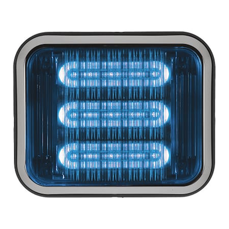 Code 3 LED PrizmIi, Bezel, Colord Lens, Blue, 7"X9" 798BBZ-75
