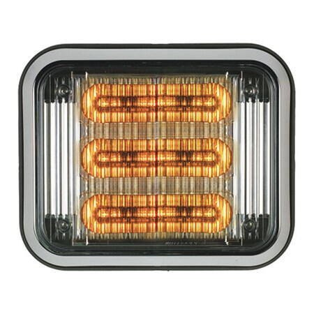 Code 3 LED PrizmIi With Bezel, Clear Lens, Amb, 7"X9" 798CABZ-75