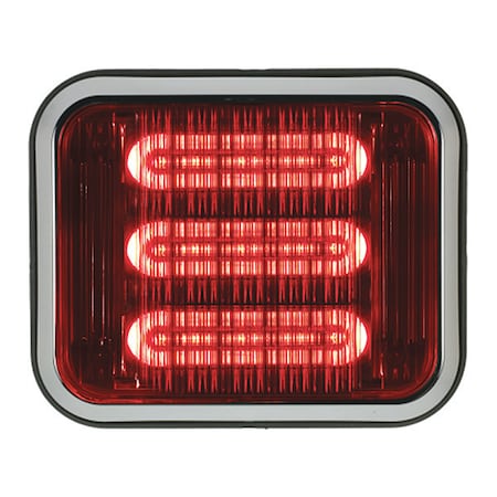 Code 3 LED PrizmIi With Bezel, Red, 7"X9" 798RBZ-75