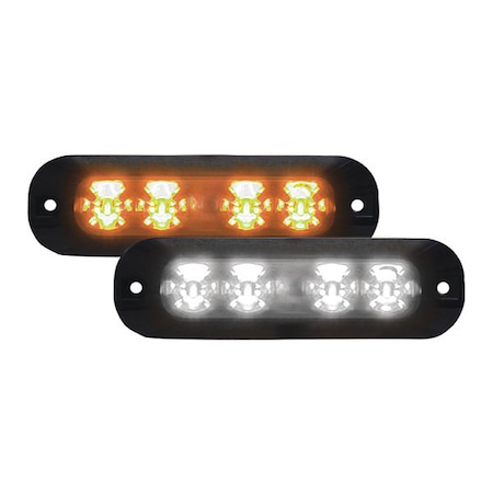 Code 3 XTP Multicolor, 8 LEDs Split, Amber/White XTP4MCAW