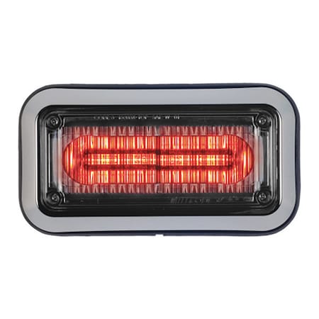 Code 3 LED PrizmIi, Bezel, Red, 3"X7" 378CRBZ-75