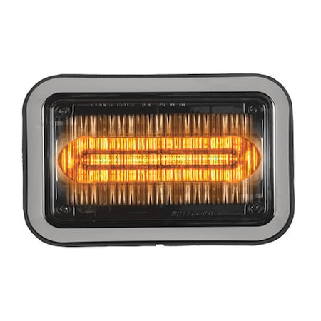 Code 3 LED PrizmIi, Bezel, Amber, 4"X6", Sub-Category: Perimeter Light 468CABZ-75