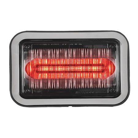 Code 3 LED PrizmIi, Bezel, Red, 4"X6" 468CRBZ-75