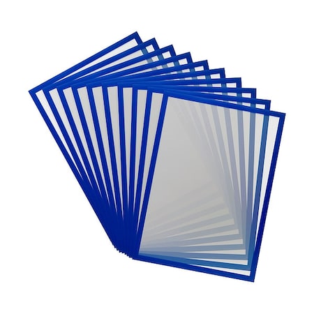 Tarifold Sign Holder, Blue, PVC, PK10 195241