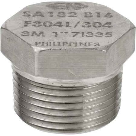 Smith-Cooper Thrd SQ Plug, 3M, 316/L, 2" 4307002166