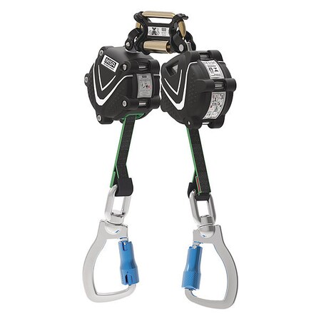 Msa Safety Self-Retracting Lifeline, 310 lb Weight Capacity, Black 64111-00C