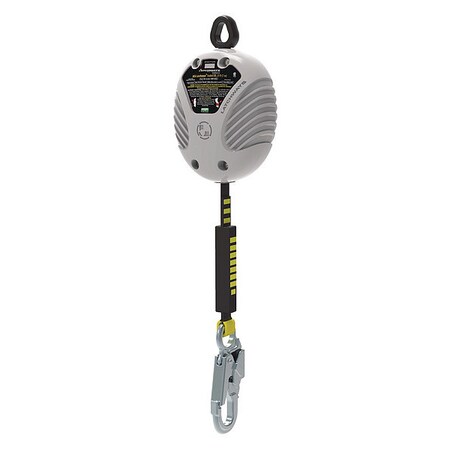 Msa Safety Self-Retracting Lifeline, 310 lb Weight Capacity, Gray 62007-00US
