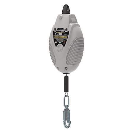 Msa Safety Self-Retracting Lifeline, 310 lb. Weight Capacity, Gray 62412-00US