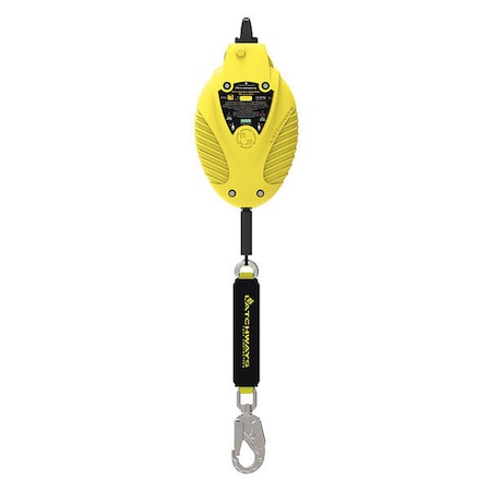 Msa Safety Leading-Edge Self-Retracting Lifeline, 310 lb. Weight Capacity, Gray 62710-00US