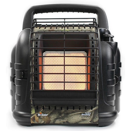 Mr. Heater Portable Gas Tabletop Heater, LP, Matchless Piezo, 6000 to 12,000 BtuH, 14 1/4 in L MH12HB-F232035