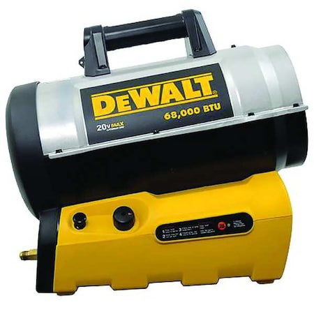 Forced Air Portable Gas Heater, LP, 68,000 BtuH, 11 1/2 in Wx