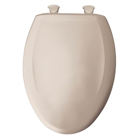 Bemis Toilet Seat With Cover, Plastic, Elongated, Blush 1200SLOWT 443