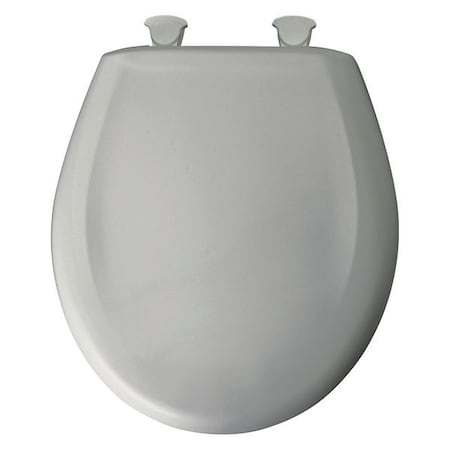 Bemis Toilet Seat With Cover, Plastic, Round, Black; Green 200SLOWT 062