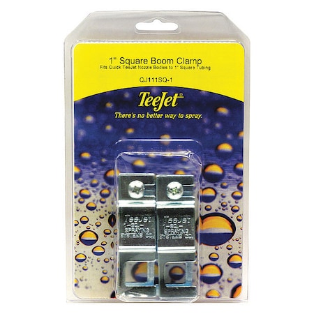 Teejet Square Boom Clamp, 1", PK2 PK-QJ111SQ-1