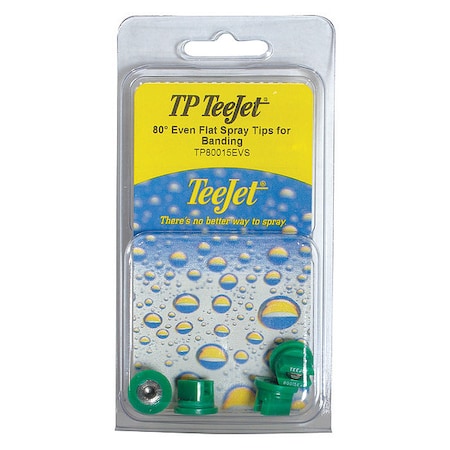 Teejet Even Flat Spray Tip, PK4 PK-TP80015EVS