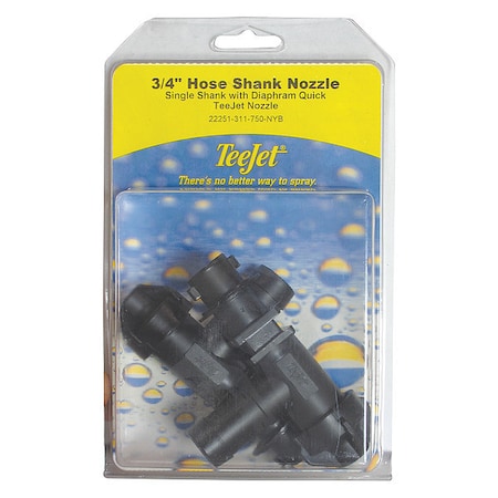 Teejet Hose Shank Nozzle, 3/4", PK2 PK-22251-311-750-NYB-2